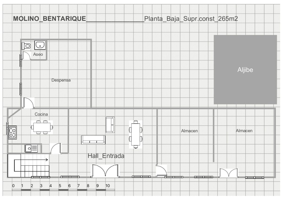 Bentarique Molino Planta baja edificio principal