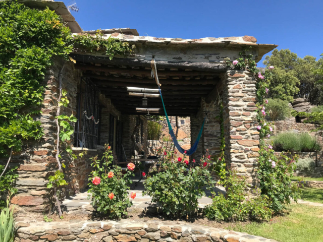 Cortijo en Capileira jardin porche