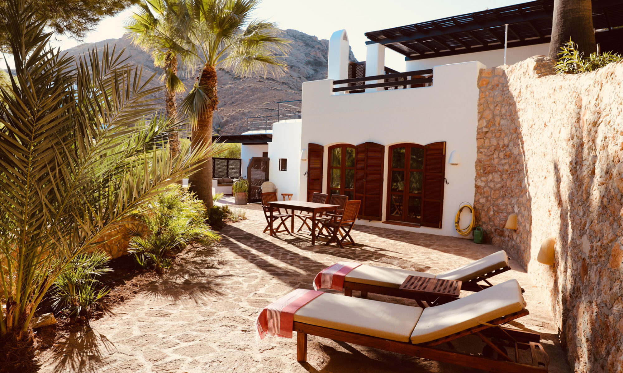 Terraza de Casa Blanca en Las Negras · Parque Natural Cabo de Gata