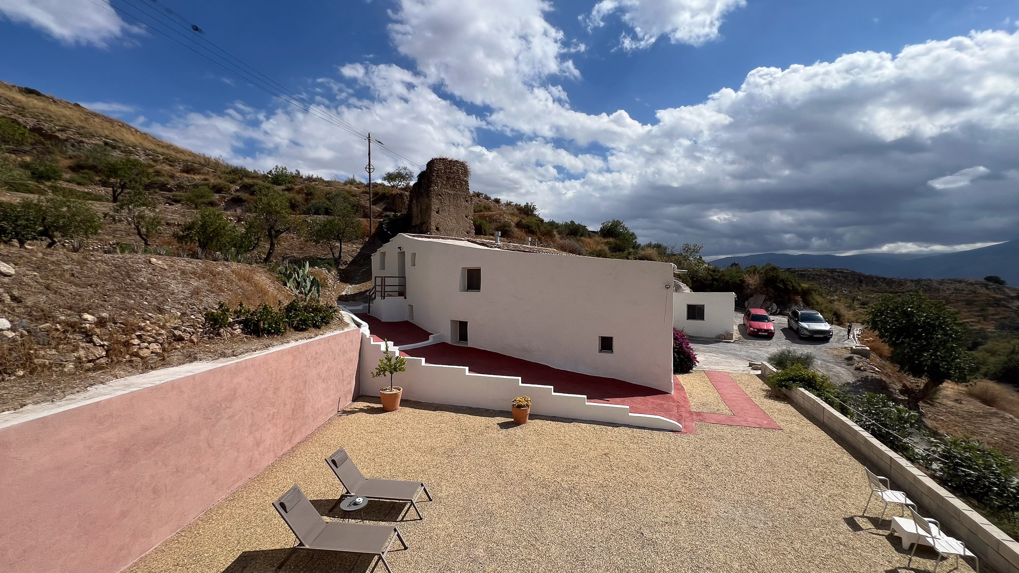 Fachada con Acueducto - Molino Mio Lucar Fachada con Acueducto y terraza - Molino Mio Lucar